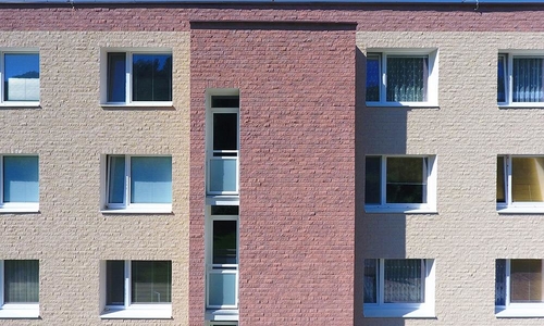Fotografie realizací fasád pro bytový dům